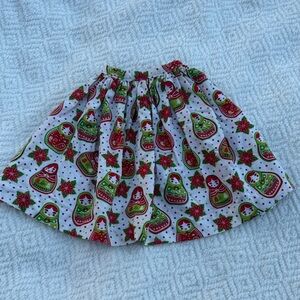 Colorful Matryoshka Doll Print Dolls Skirt
